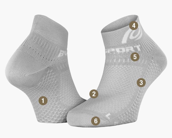 Socks Light 3D grey